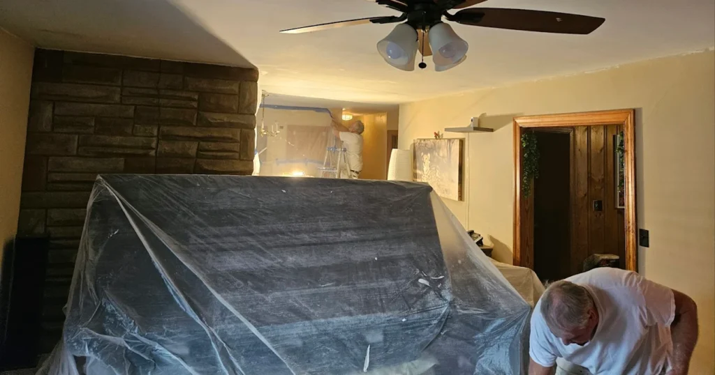 cleaning walls before painting to remove dust grease and surface residue e1776706038396 Surface Prep Before Painting: What It Includes and Why It Matters