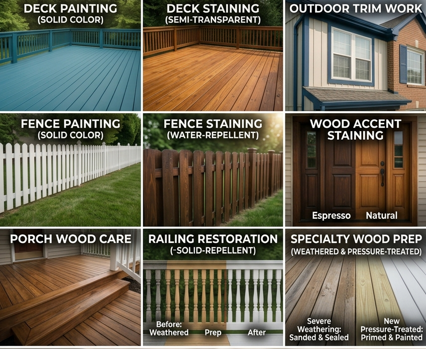 Deck, Fence, and Outdoor Wood Finishes